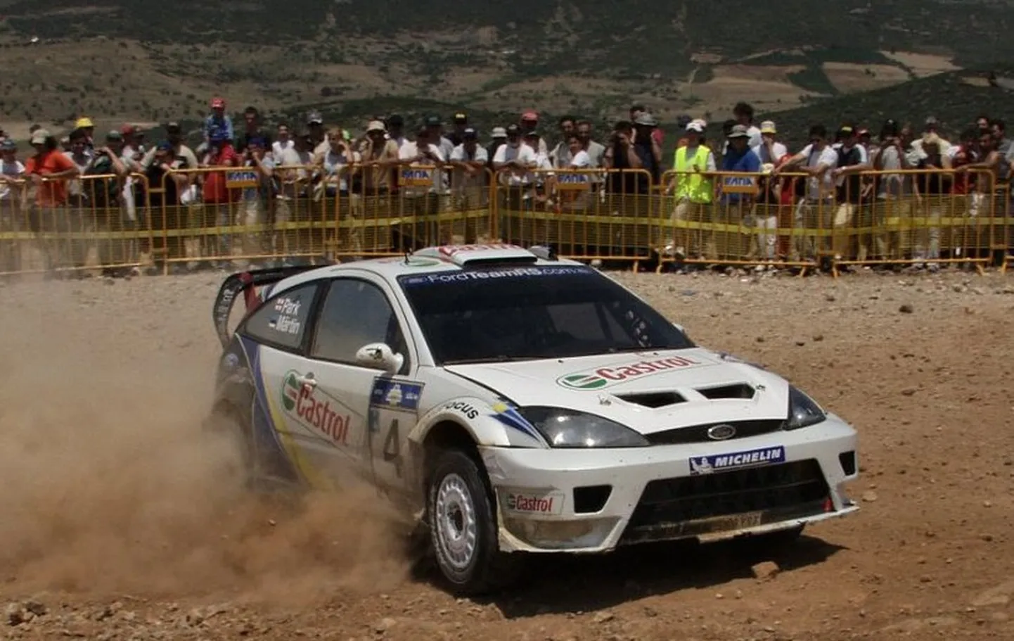 Markko Märtin ja Michael Park võitsid 2003. aastal Akropolise ralli.
