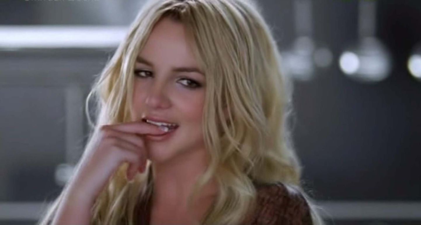 Britney Spears video "Womanizer" võtetel. 2008.