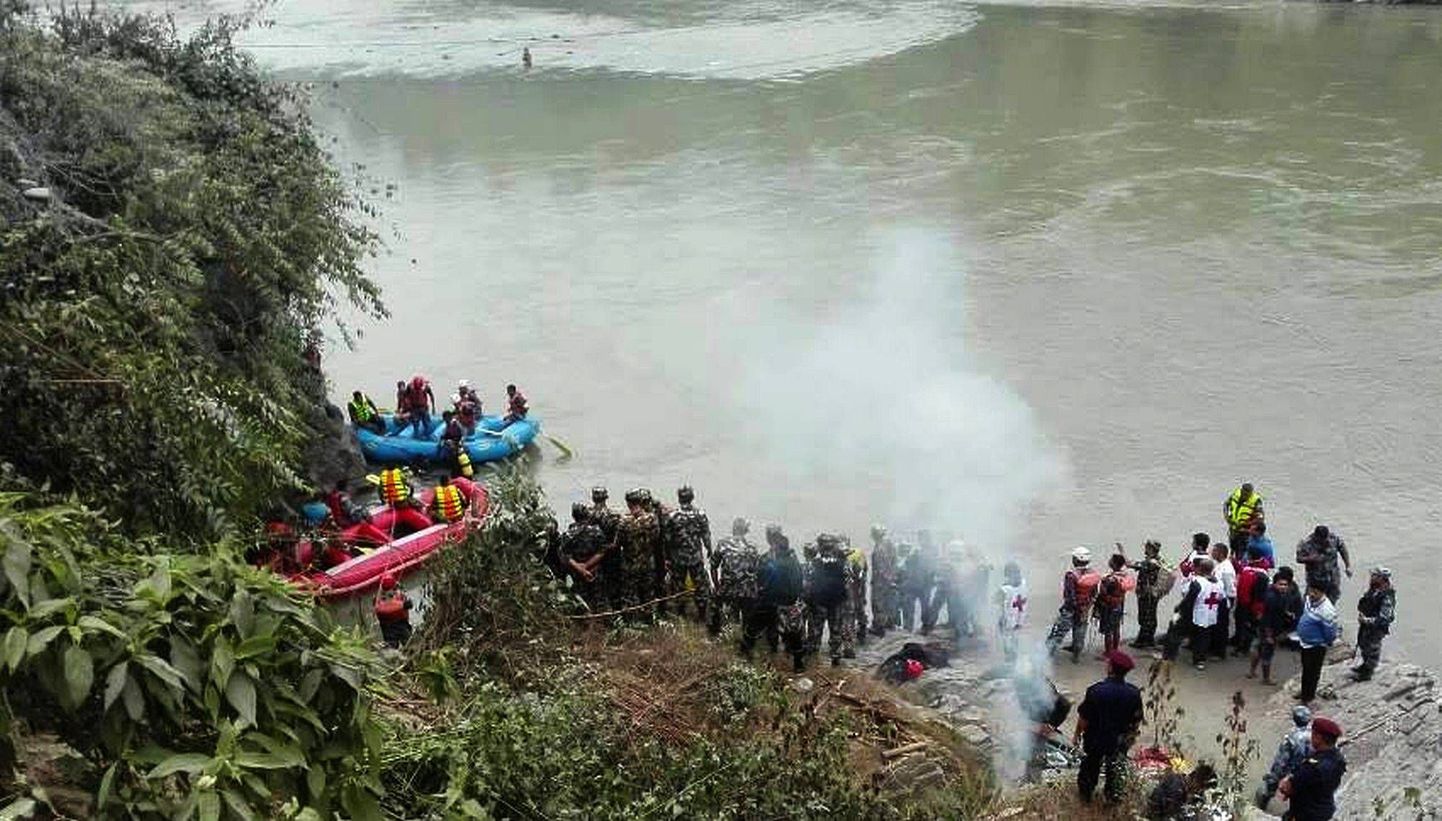 Õnnetuspaik Nepalis.