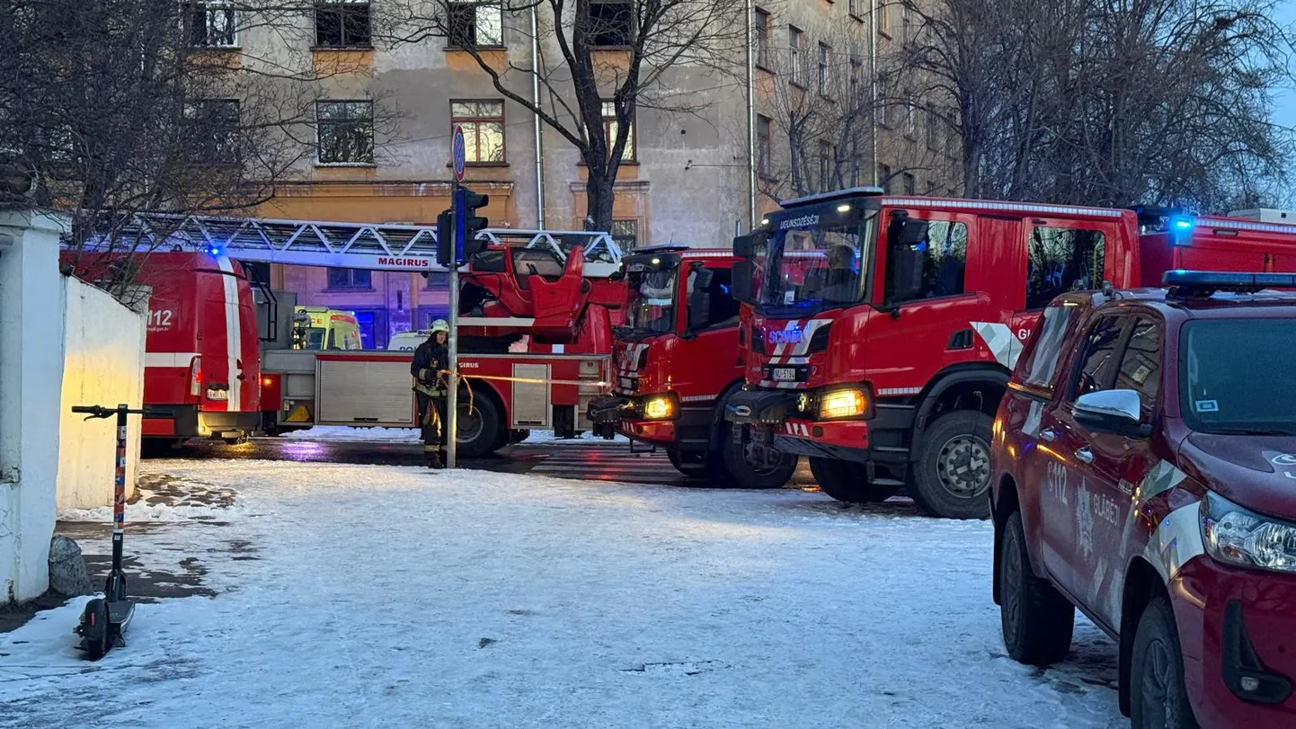 Пожар в Агенскалнсе