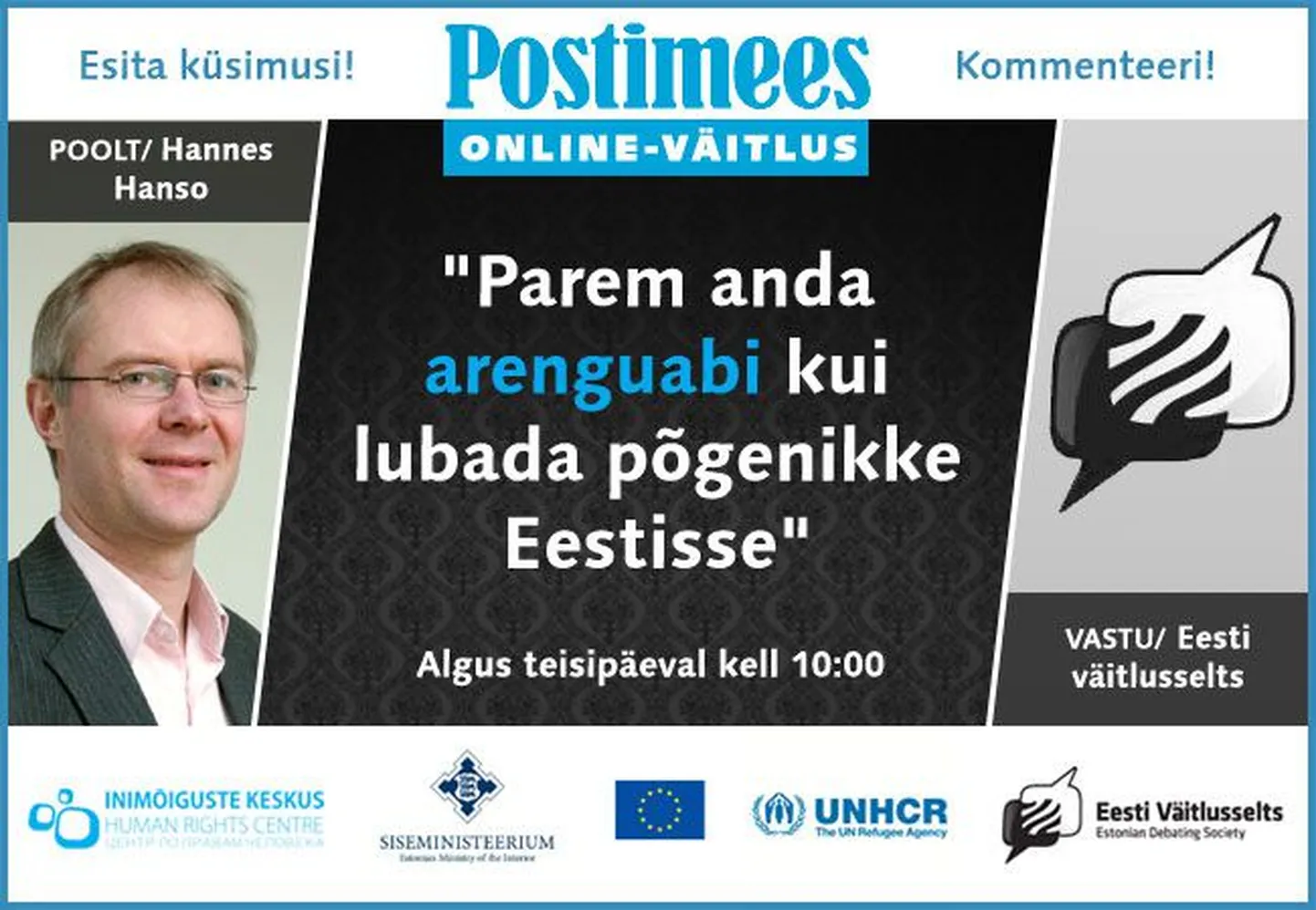 Online-väitlus arenguabist.