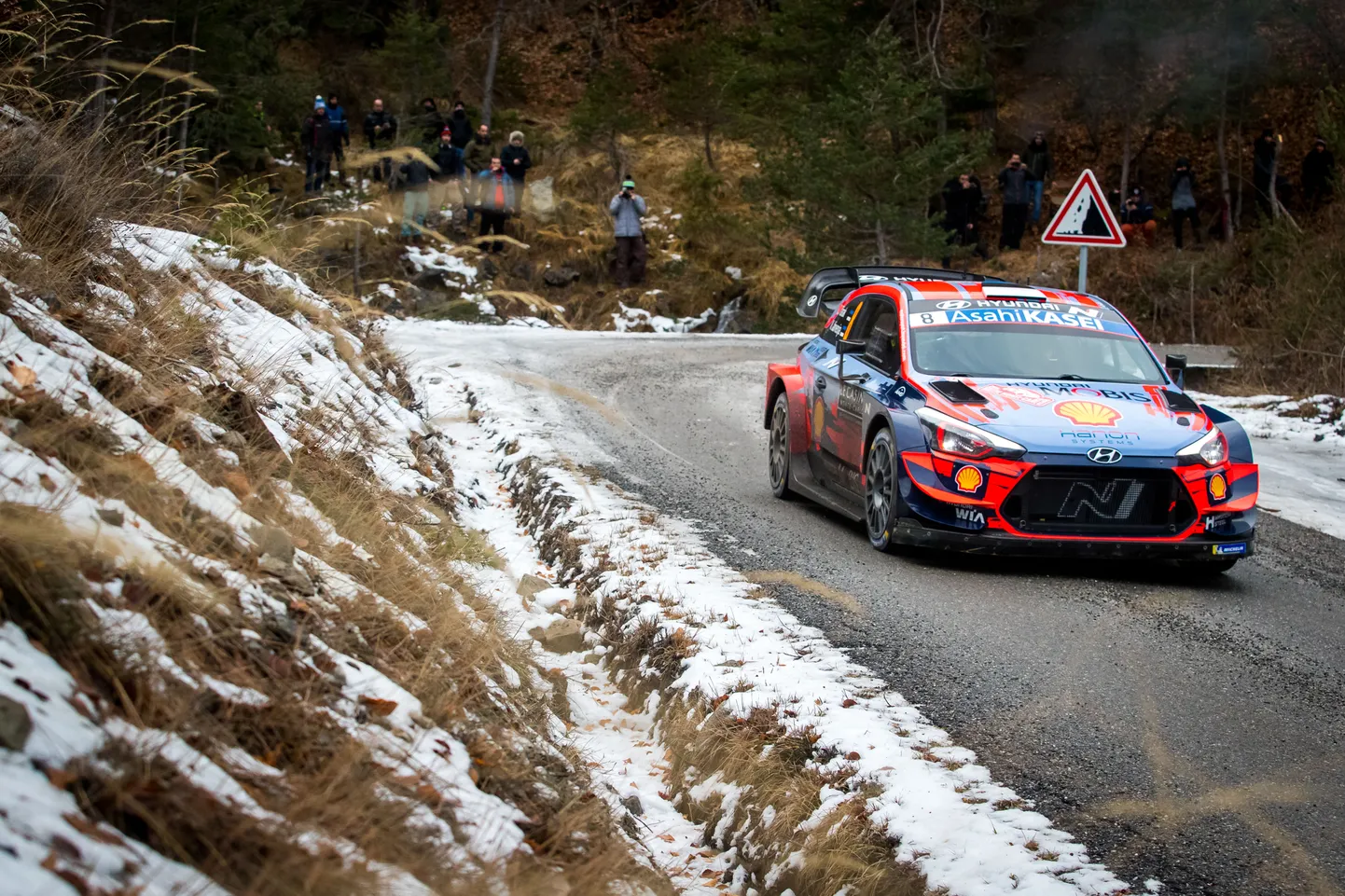 Ott Tänak ja Martin Järveoja mullu Monte Carlo rallil.