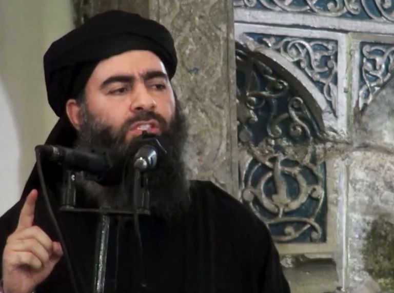 Islamiriigi juht Abu Bakr al-Baghdadi 2014 propagandavideol.