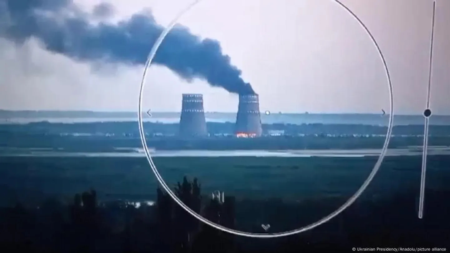Пожар на Запорожской АЭС в августе 2024 года