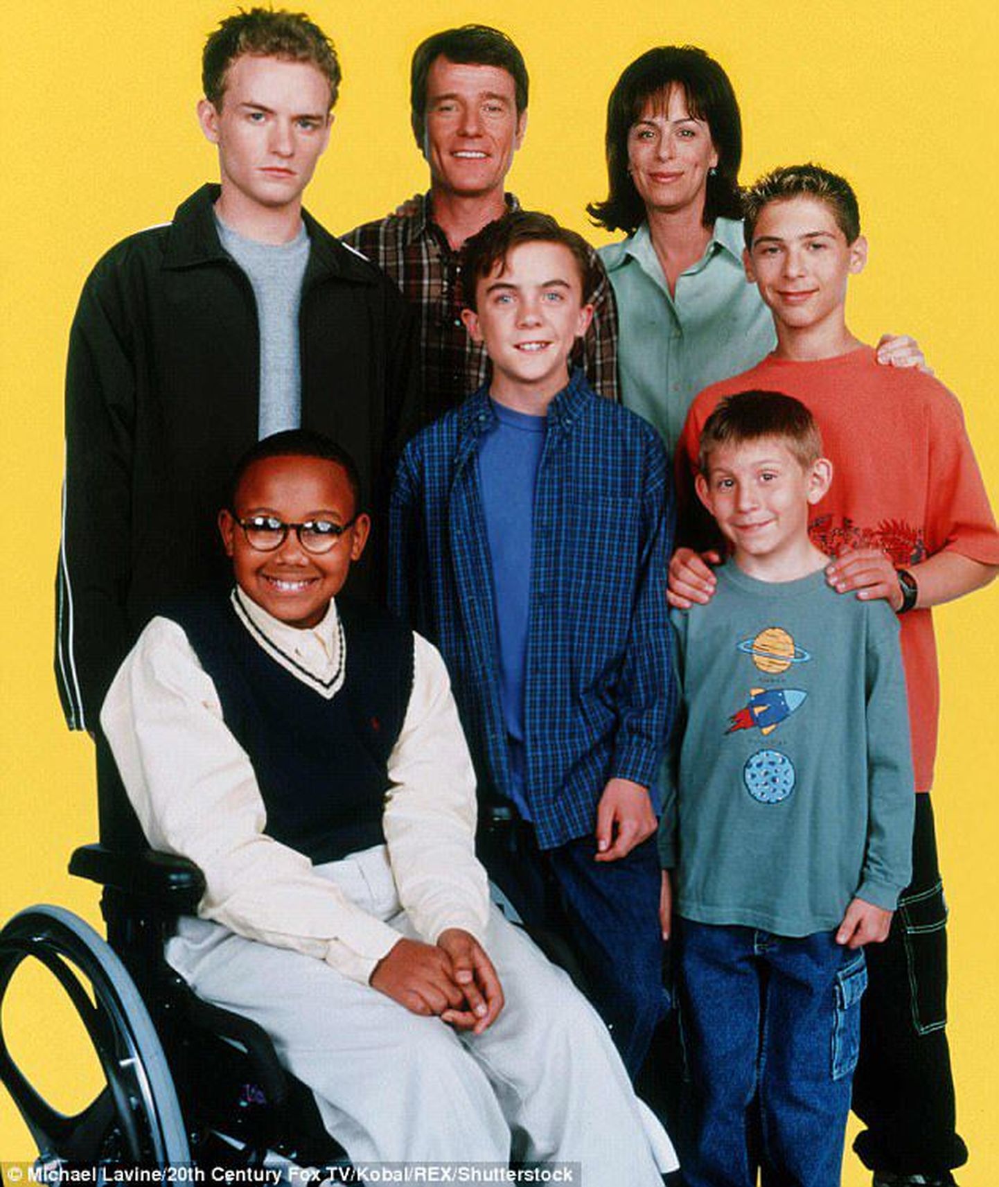 Seriaali «Malcolm in the middle» tegelased.