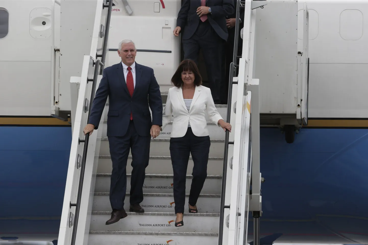 USA asepresidendi saabumine Tallinna lennuväljale.