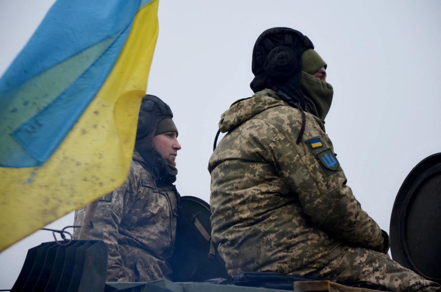 Ukraina sõdurid õppusel.