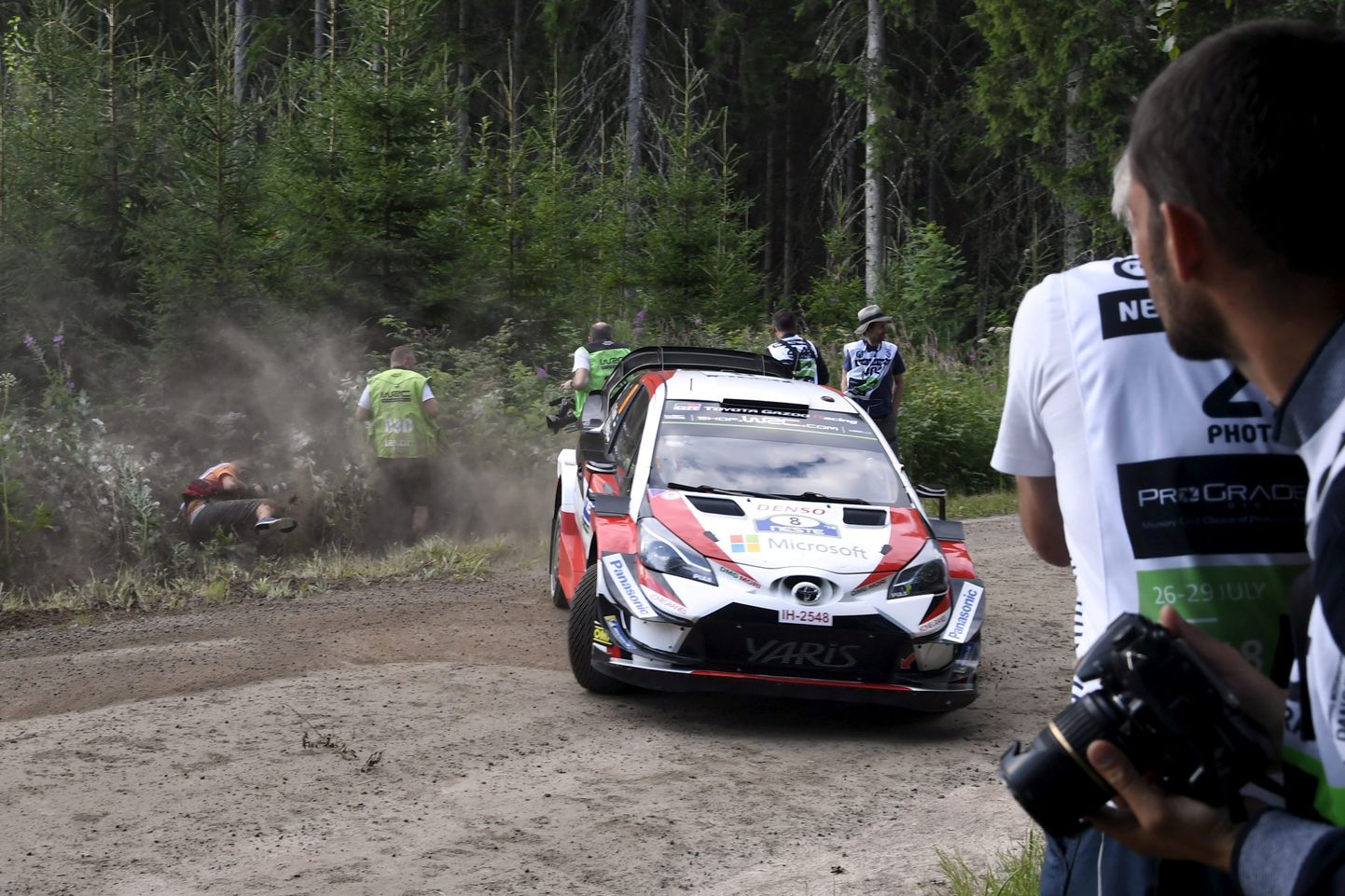 Ott Tänak ja Martin Järveoja Soome ralli testikatsel.