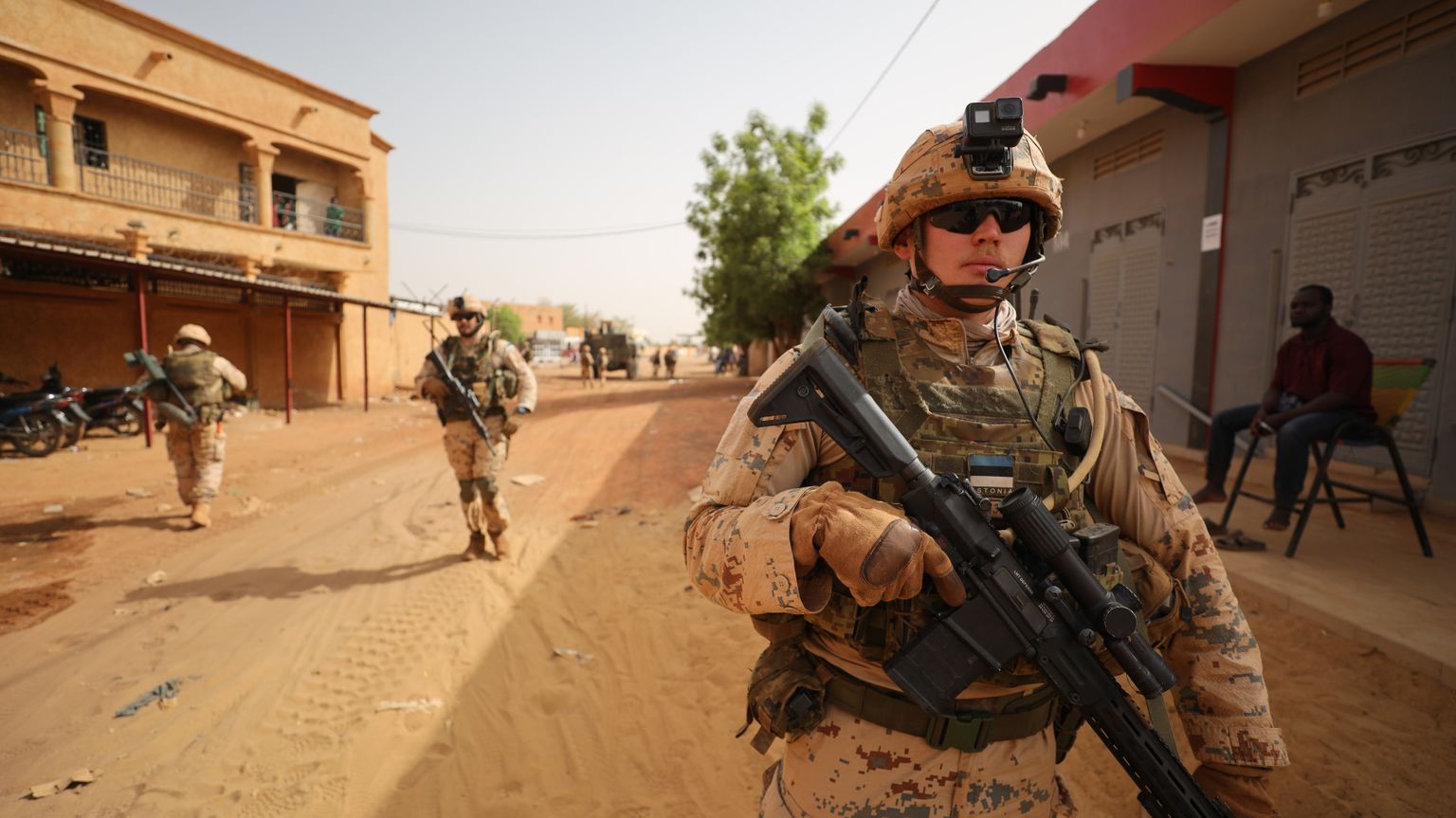 Эстонский солдат в Мали