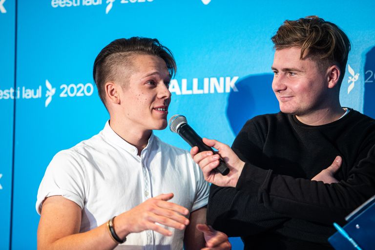 Eesti Laul 2020 pressikonverents. Andrei Zevakin ja Uudo Sepp.