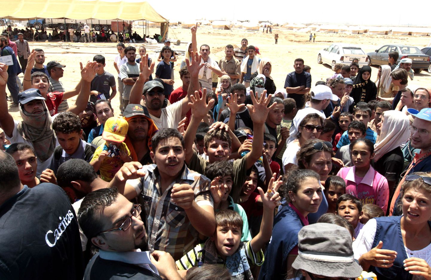 Süüria põgenikud Jordaanias Zaatari laagris