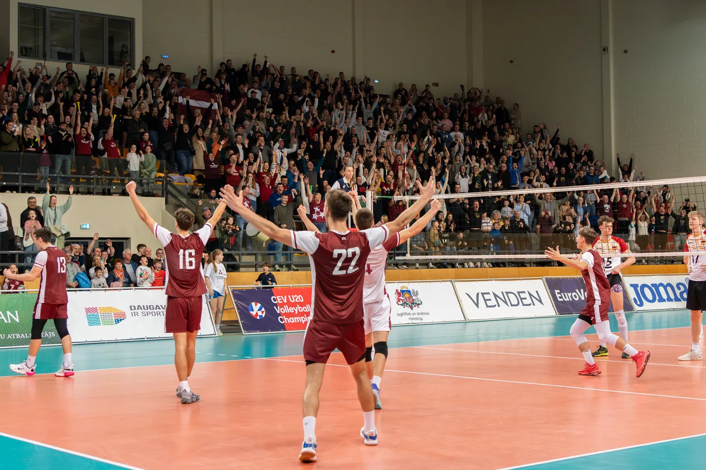 Latvijas U-20 izlases volejbolisti
