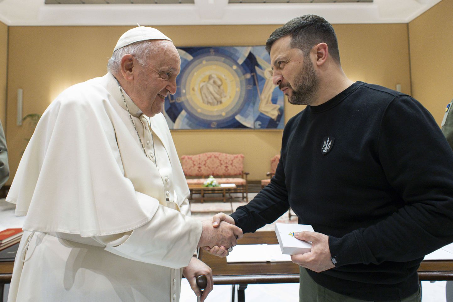 Папа римский Франциск и президент Украины Владимир Зеленский