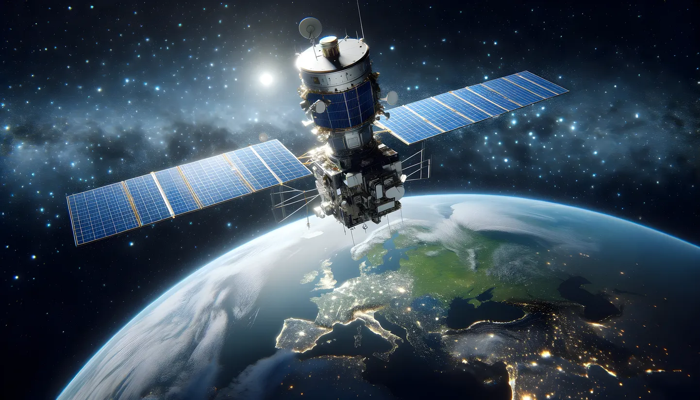Pildil olev satelliit on tehisaru loodud ja kujutab illustreerivalt võimalikku tehiskaaslast, mis ümber Maa luurab. Amatöörastronoom sai aga USA salaseadmest esimest korda pildi, mis lubab avalikkusel oletada, millised need luurevahendid tegelikult välja näevad.