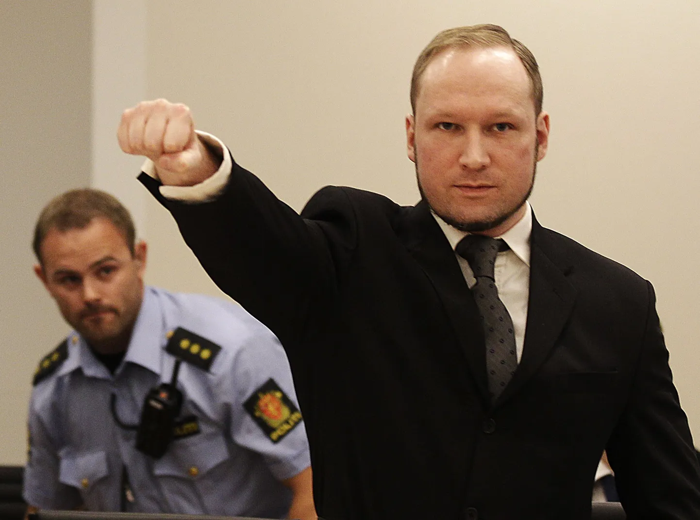 Anders Behring Breivik Oslo kohtus.