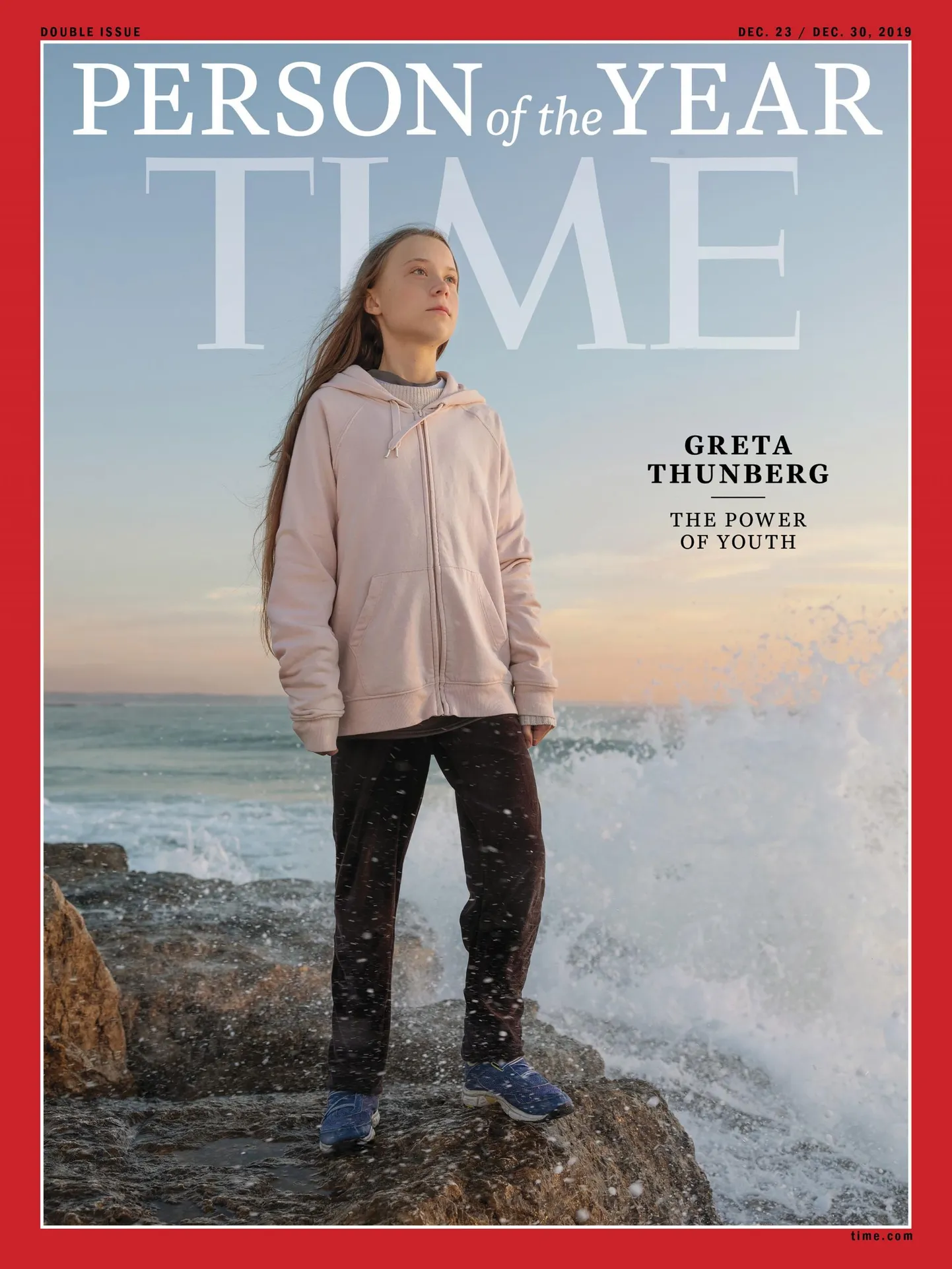 Greta Thunberg ajakirja Time kaanel. 