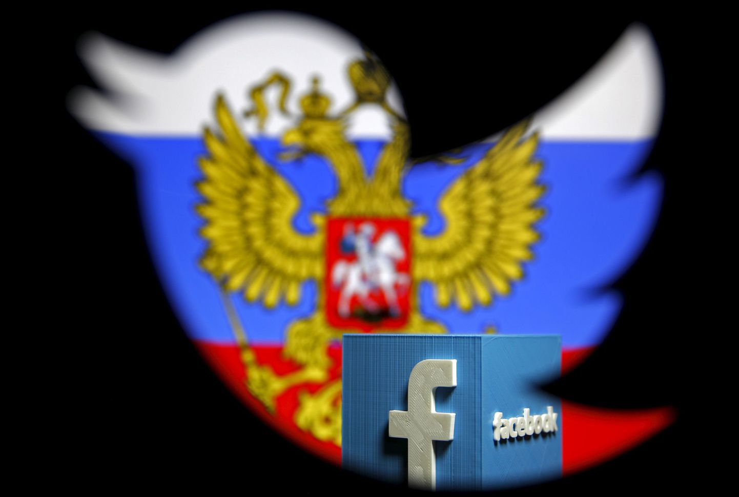 Twitteri logo Vene vapiga. Foto on illustreeriv.