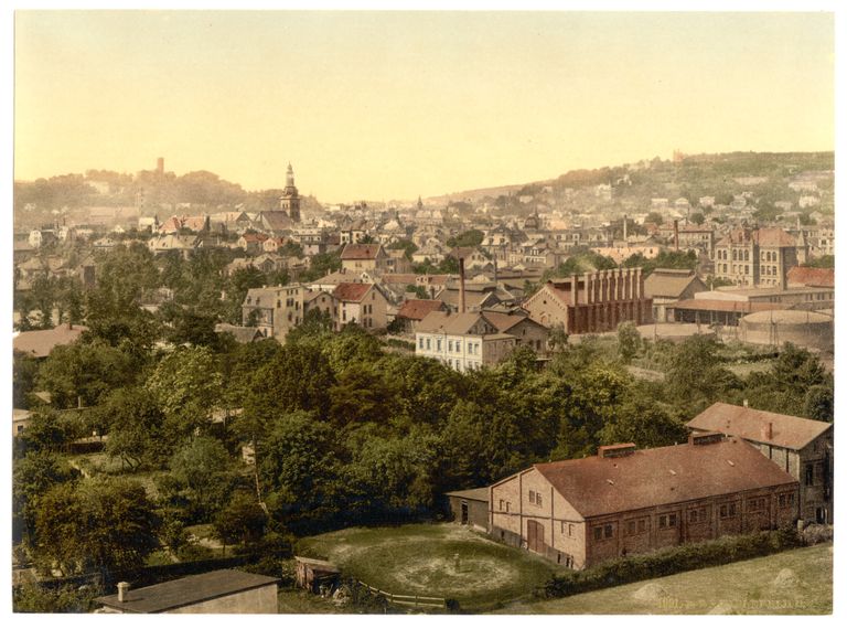 Saksa linn Bielefeld 20. sajandi alguse fotol