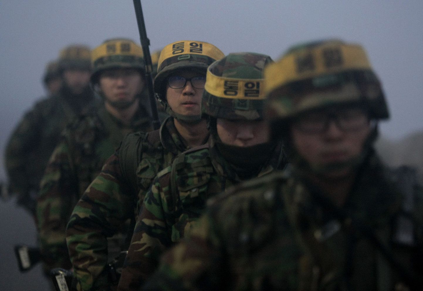 Lõuna-Korea armee sõdurid.