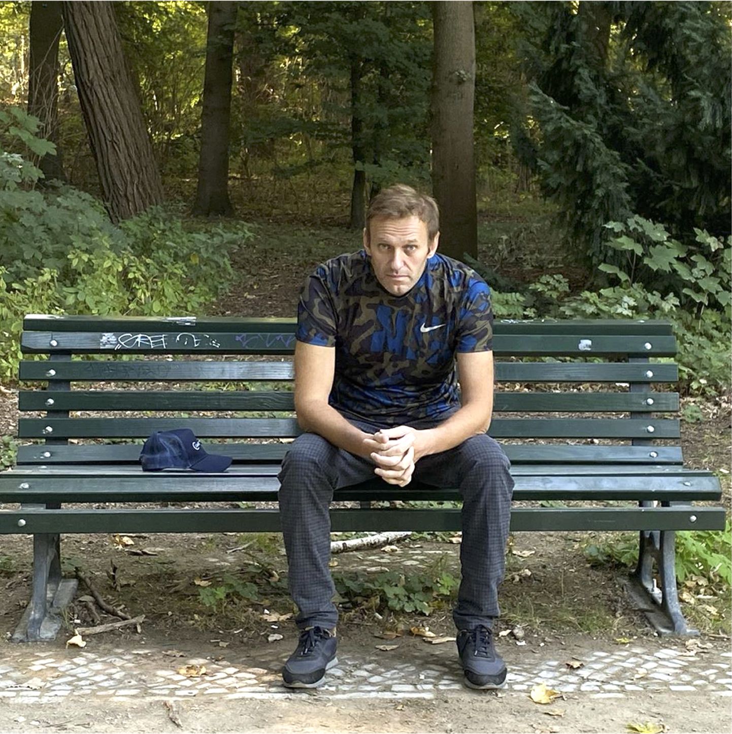 Vene opositsiooniliider Aleksei Navalnõi Berliins pärast ravi Charité haiglas.