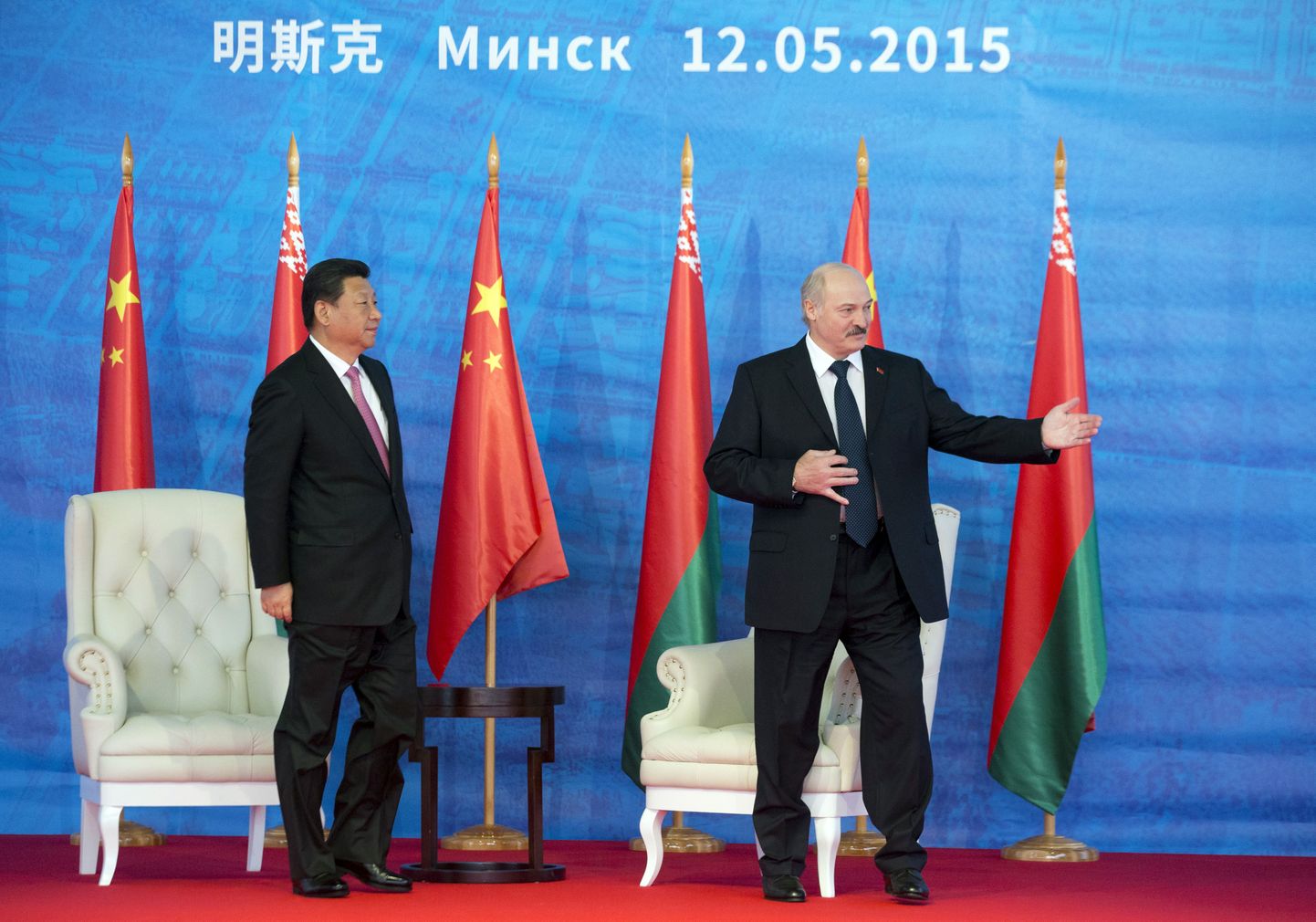Valgevene president Aleksandr Lukašenka Hiina kolleegi Xi Jinpingiga kohtumas.