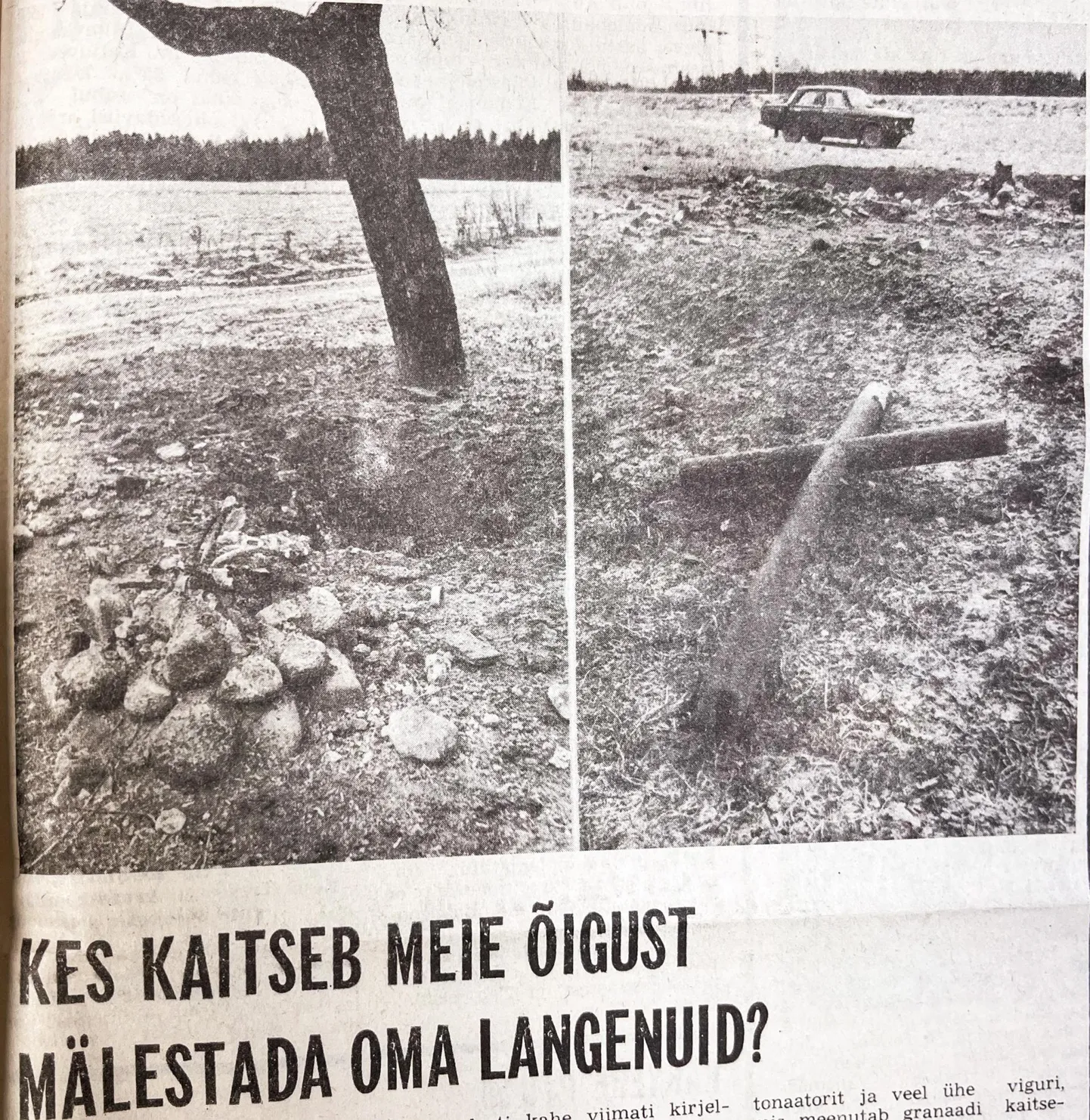 Porkuni haudatähiste lõhkumisest ilmus Viru Sõnas pikem kirjutis.