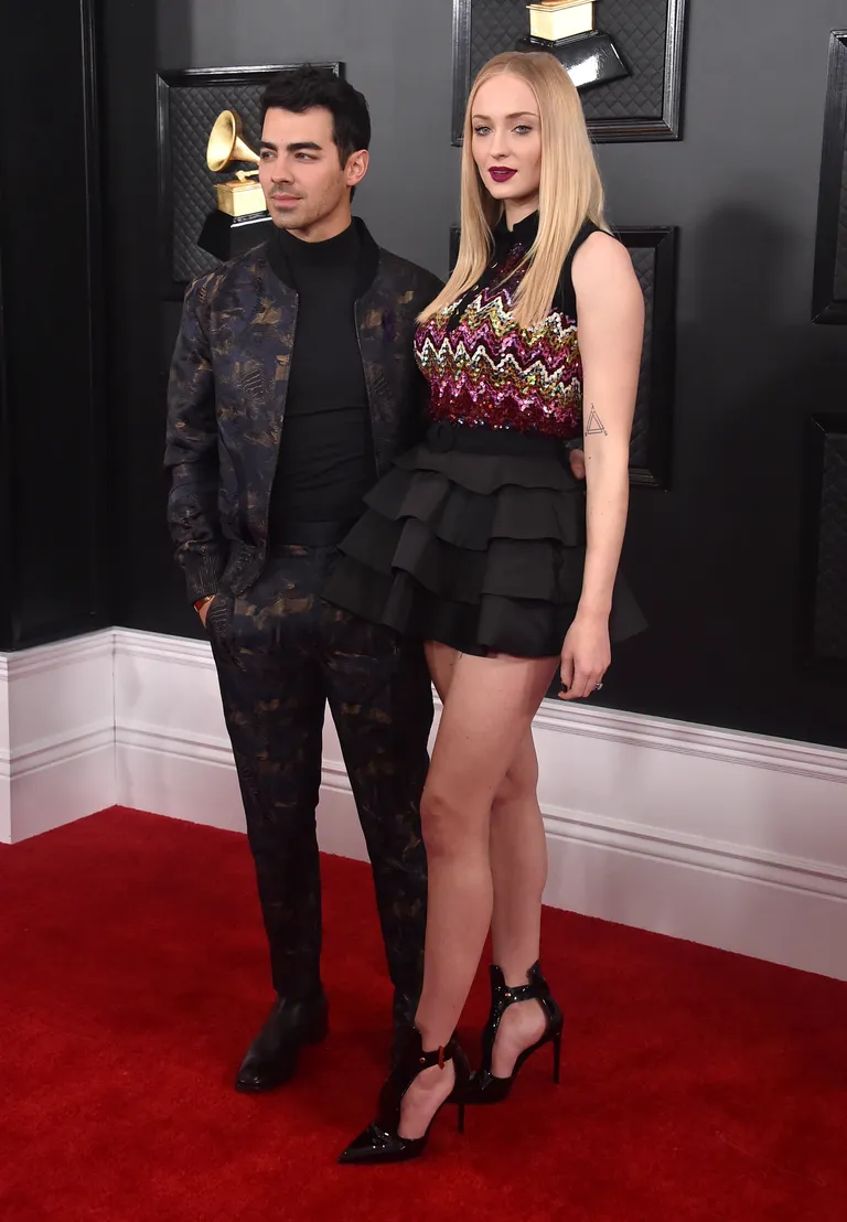 Joe Jonas ja Sophie Turner Grammydel.