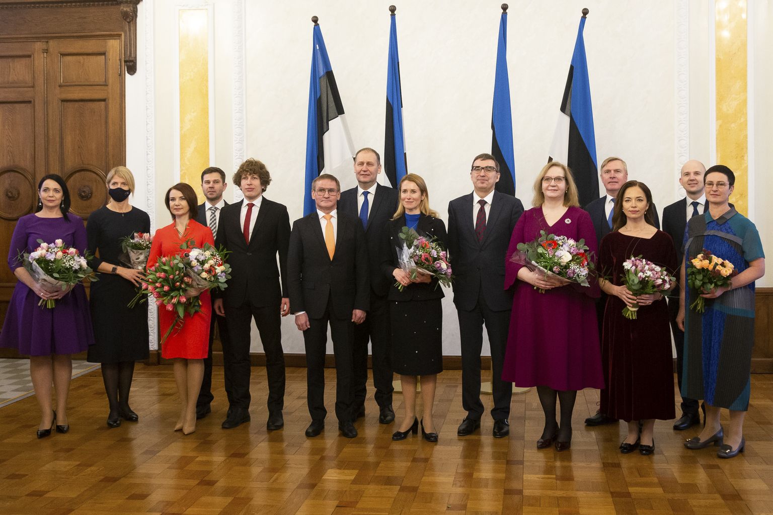 Eesti Vabariigi valitsuse liikmed 26. jaanuaril 2021.