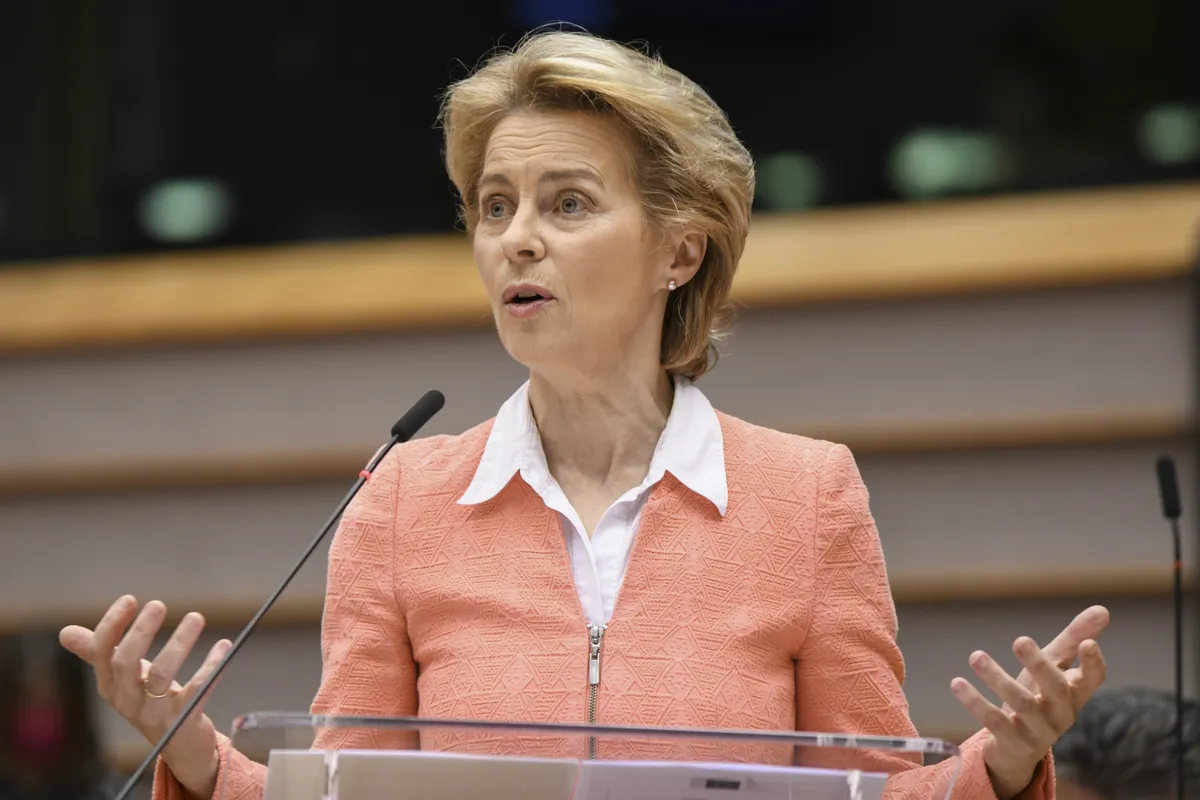Euroopa Komisjoni president Ursula von der Leyen.
