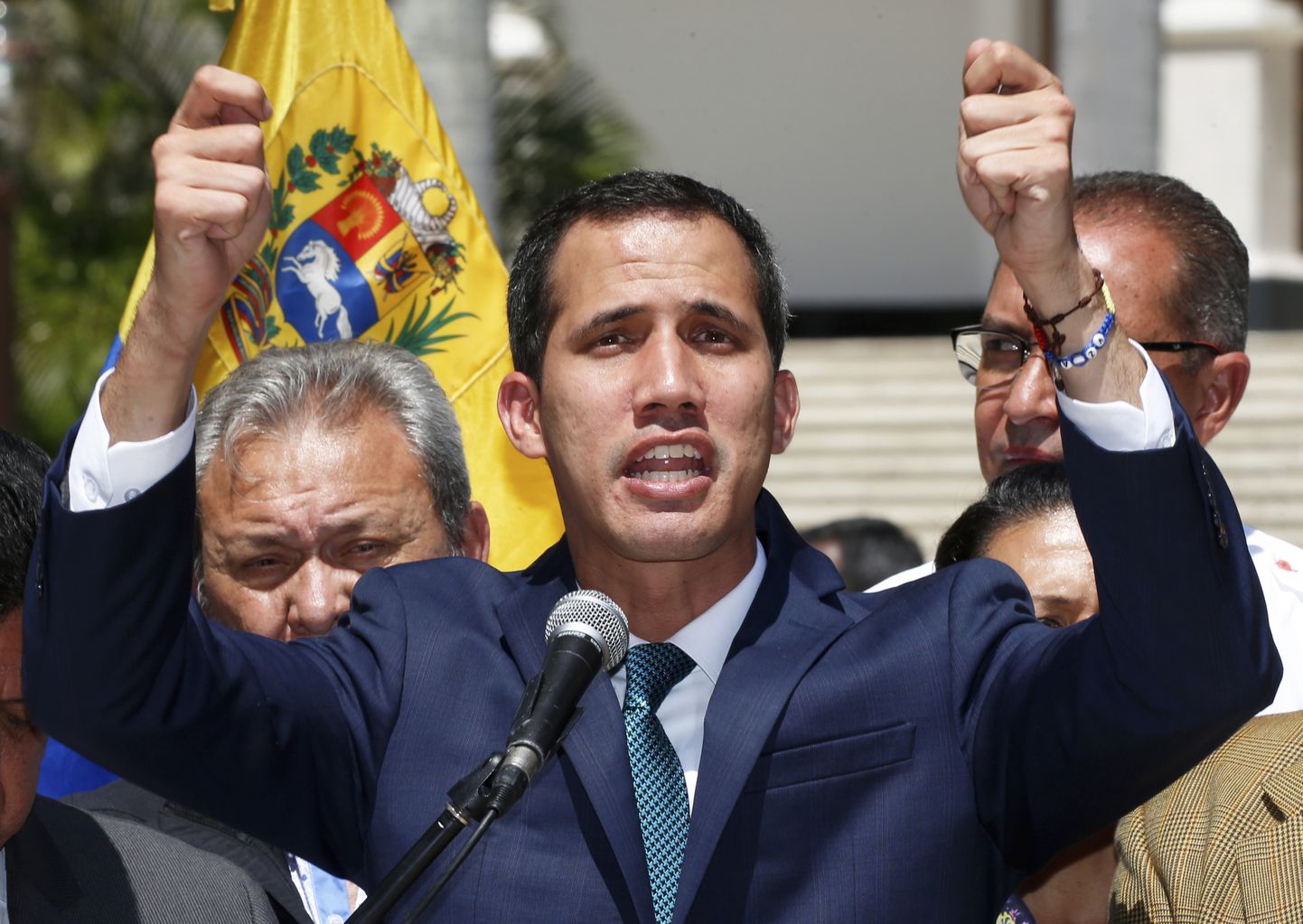 Venecuēlas parlamenta spīkers Huans Gvaido 