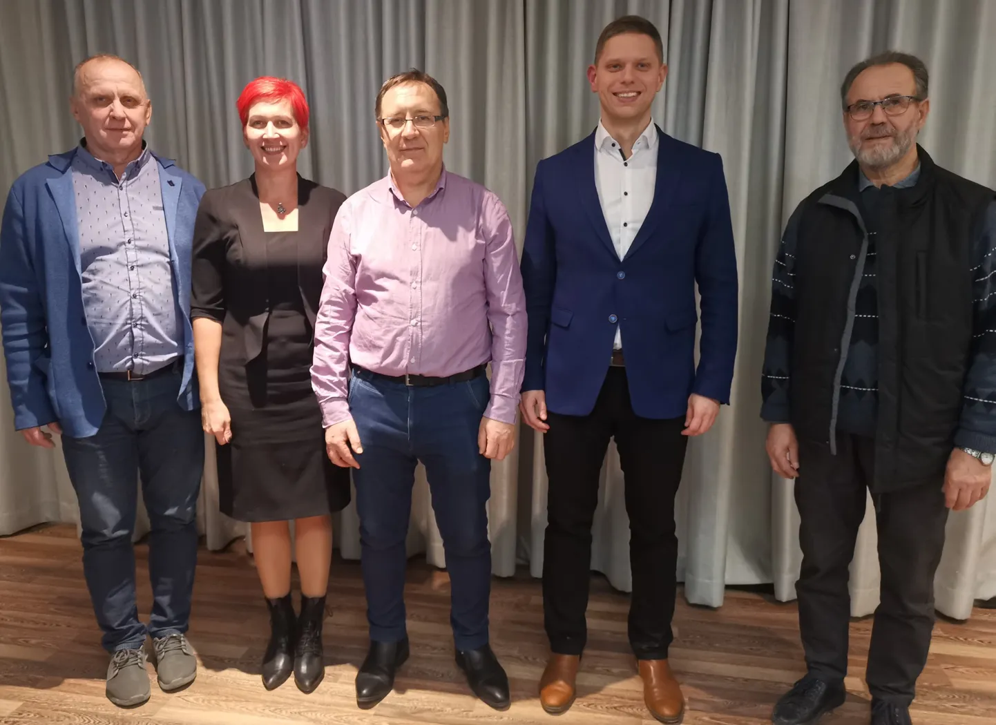 Jüri Ellram, Pipi-Liis Siemann, Mihhail Feštšin, Priit Värk  ja Aldo Tamm.