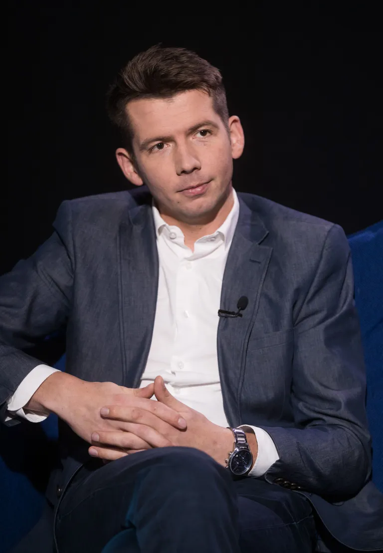 Мартин Репинский в студии Postimees.