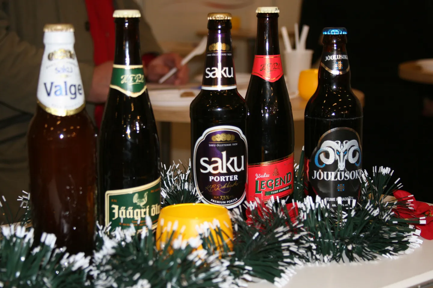 Jõulutoodete degusteerimisel meelitasid huvilisi kõige enam ligi õlled.