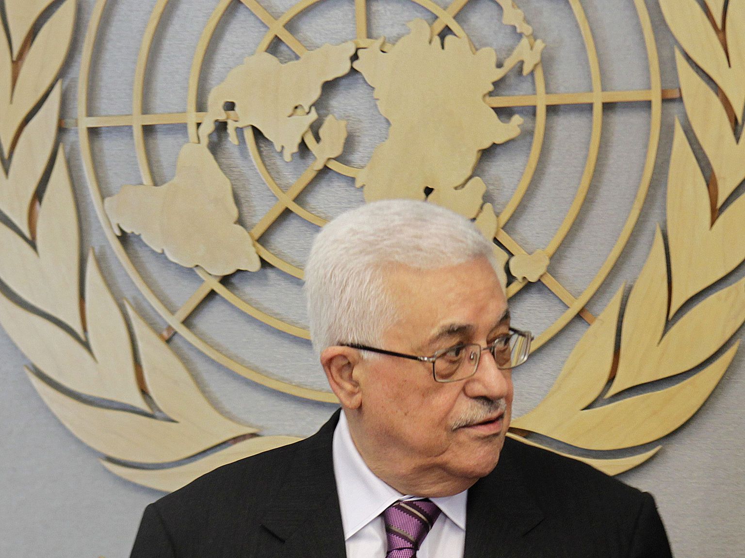 Palestiina omavalitsuse president Mahmoud Abbas Ühinenud Rahvaste Organisatsioonis.