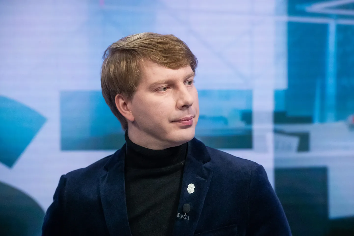 Tallinn. 20OCT20. Otse Postimehest saates õpetajate esindaja Madis Somelar. Saatejuht Ainar Ruussaar. Foto: Erik Prozes, Postimees