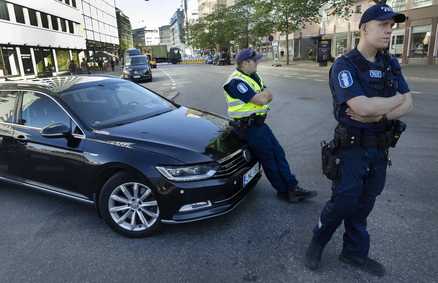 Soome politsei tööhoos. Pilt ei ole otseselt sündmusega seotud, vaid illustreerib seda.