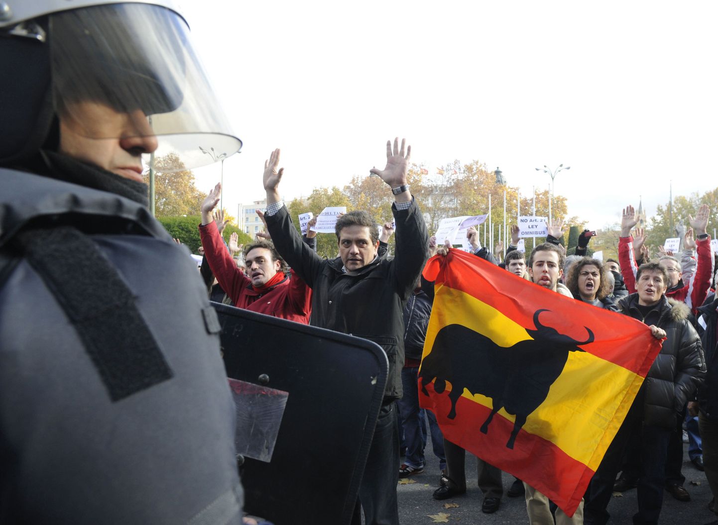 Hispaania riigitöötajad streigivad kärpekava vastu.