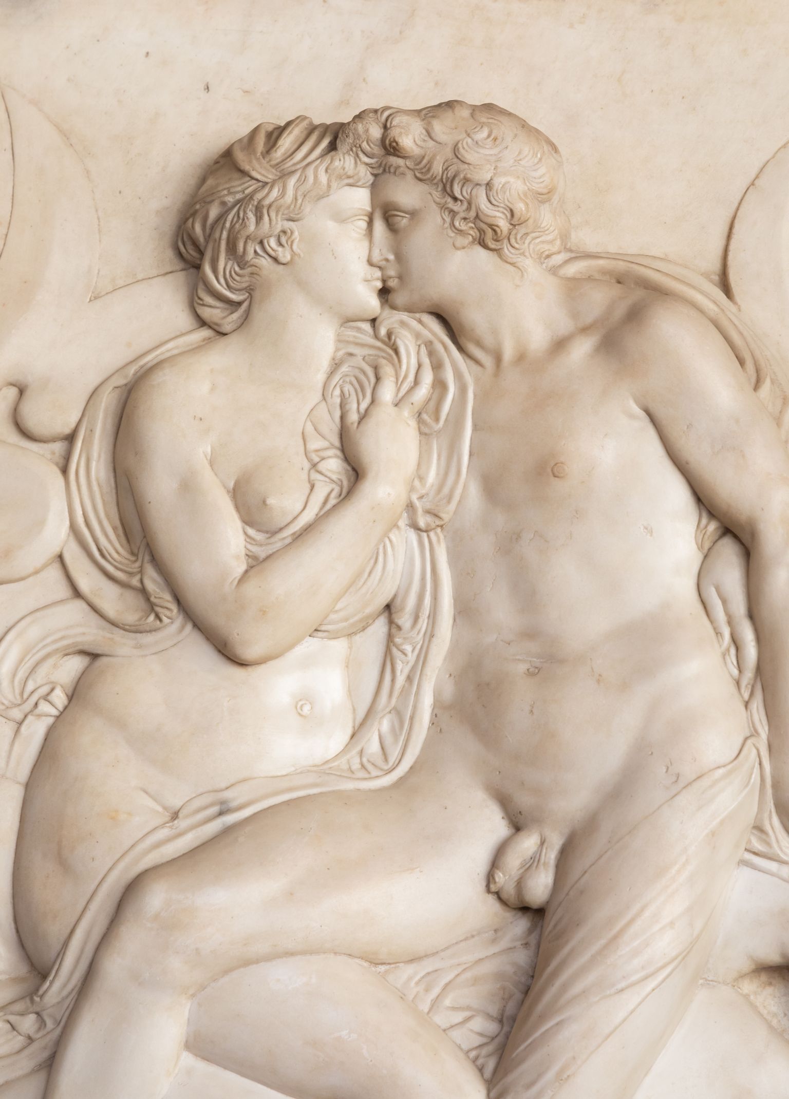 Itaalia 16. sajandi reljeef, mis kujutab suudlejaid