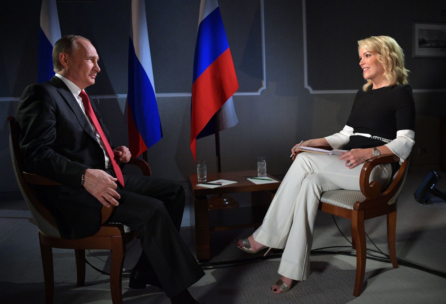 Vladimir Putin ja Megyn Kelly.