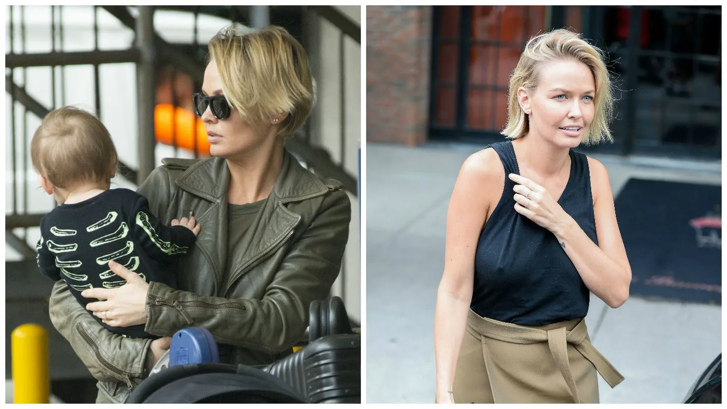 Lara Bingle lühema ja pikema soenguga.