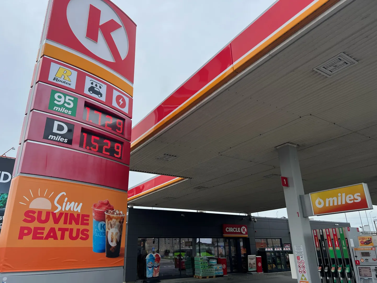 Suvised kütusehinnad Circle K tanklas.