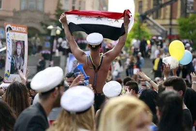 Süüria immigrandid Stockholmis. Foto: Scanpix