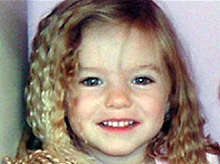 Madeleine McCann kolmeaastasena