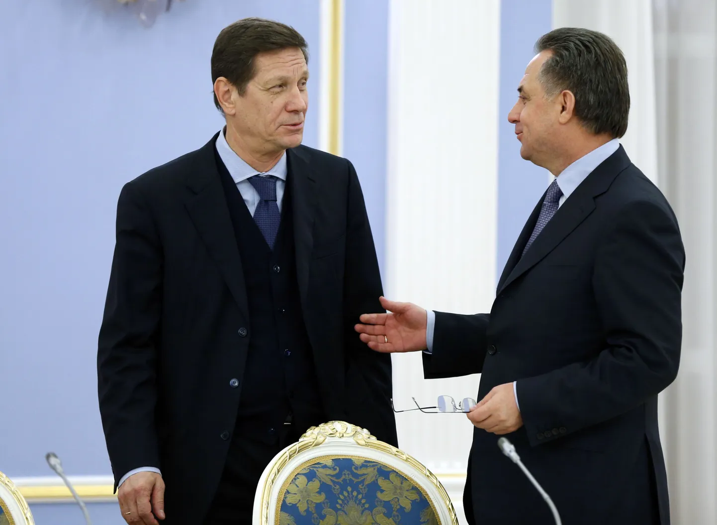 Venemaa Olümpiakomitee president Aleksandr Žukov (vasakul) ja Venemaa spordiminister Vitali Mutko.