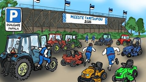 NÄDALA KARIKATUUR ⟩ Kõik see mees tantsupeole!
