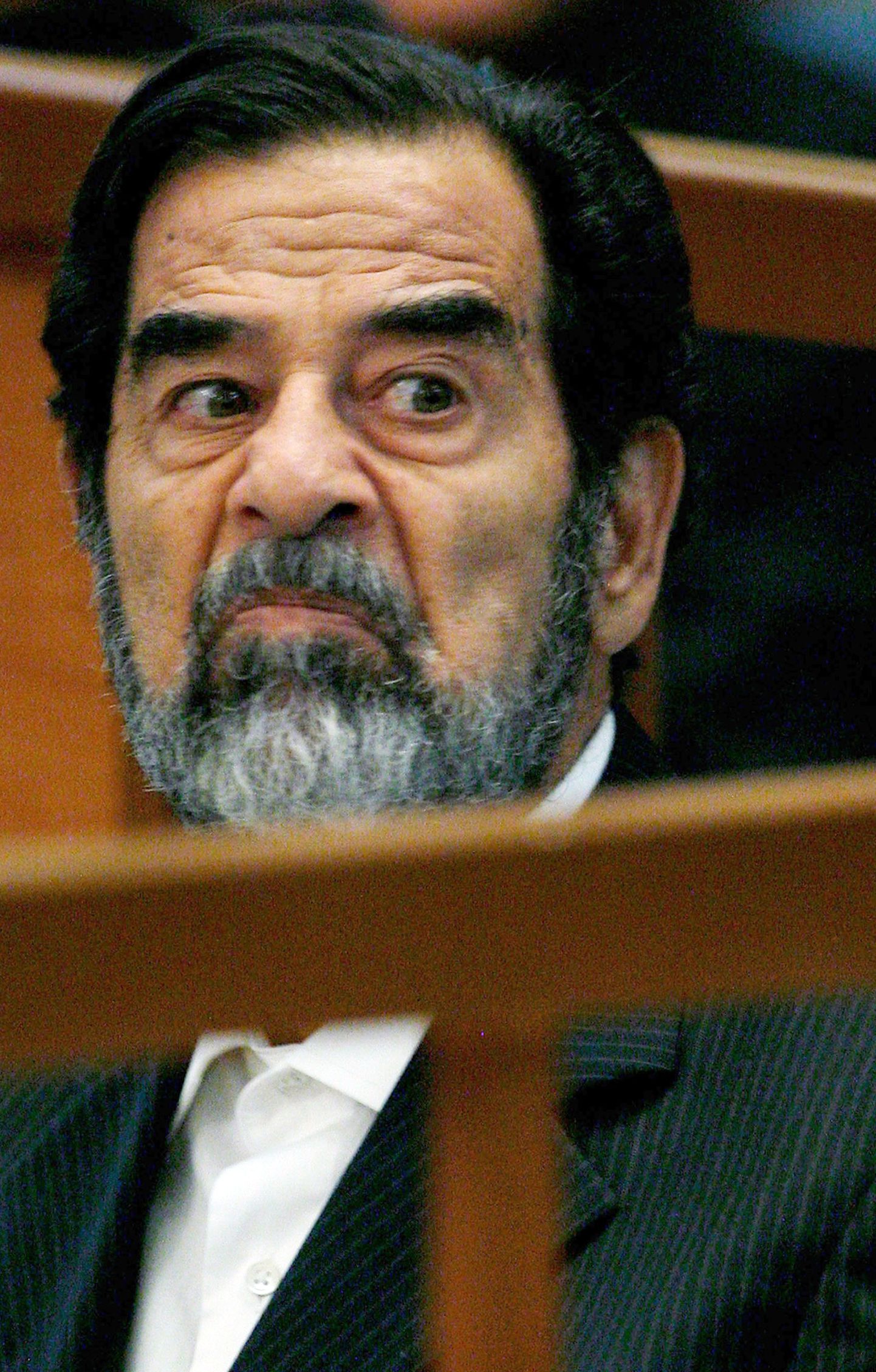 Saddam Hussein kohtus.