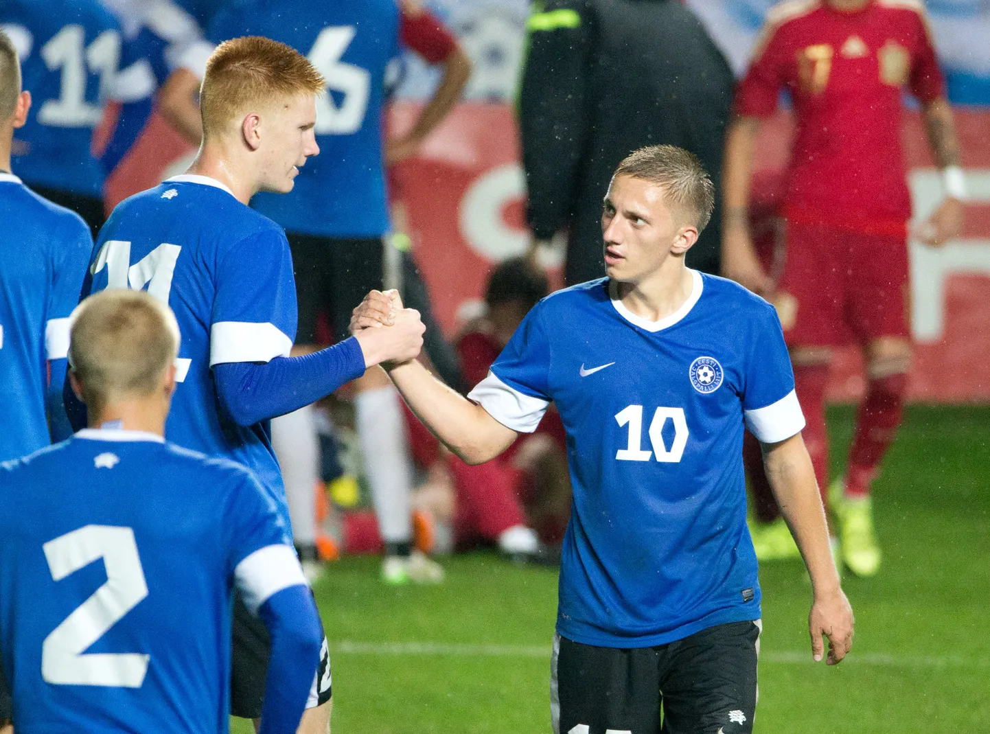 Eesti U21 jalgpallikoondise mängijad.