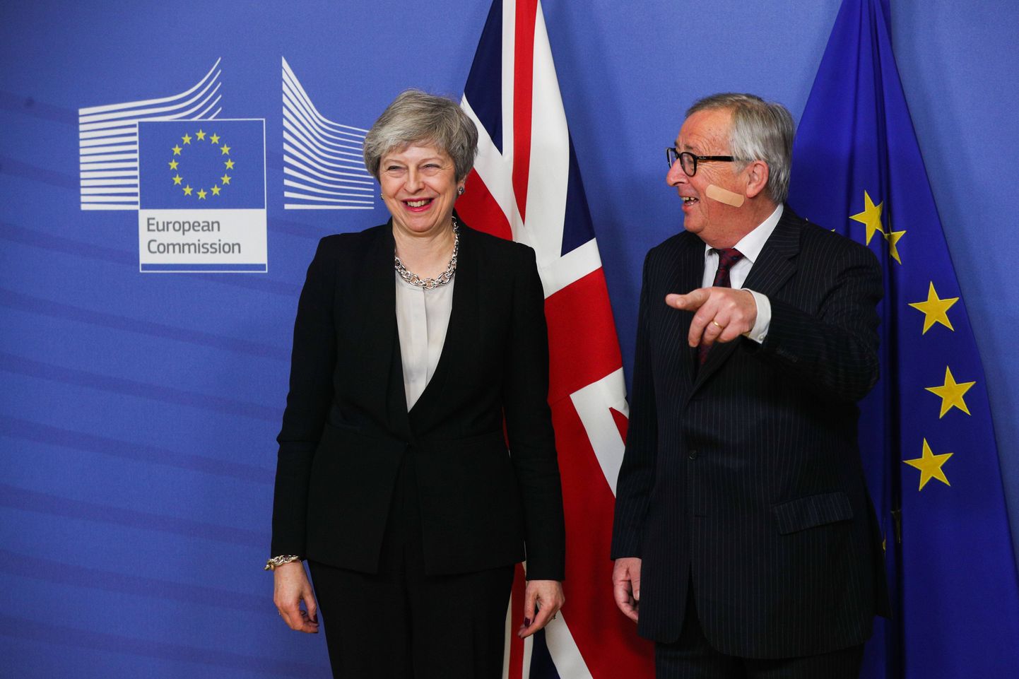 Jean-Claude Juncker ja Theresa May kolmapäevasel kohtumisel Brüsselis.