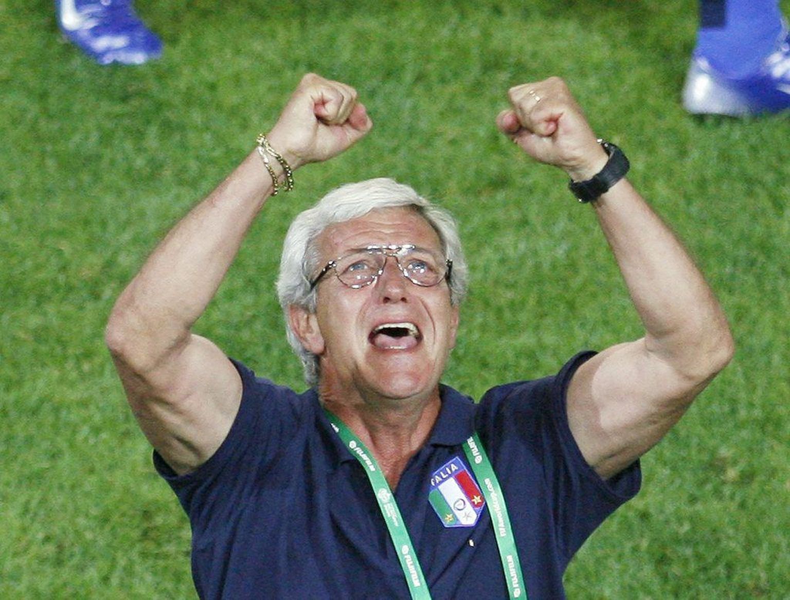 Marcello Lippi pärast seda, kui selgus Itaalia pääs finaali.