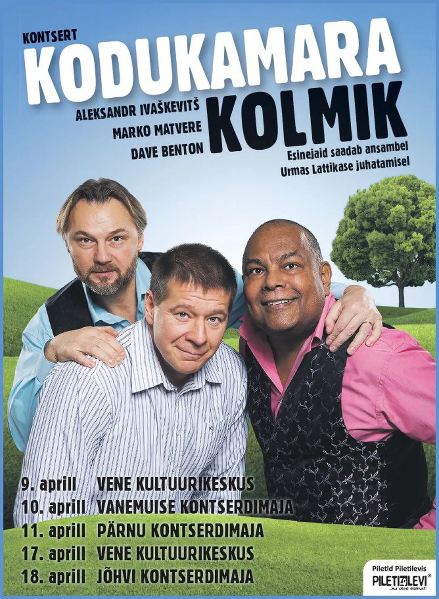 Kontserttuuril Kodukamara Kolmik annavad Marko Matvere, Dave Benton ja Aleksandr Ivaškevitš ühiseid kontserte üle Eesti